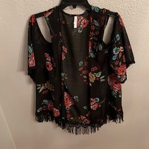 Xhilaration shear open blouse